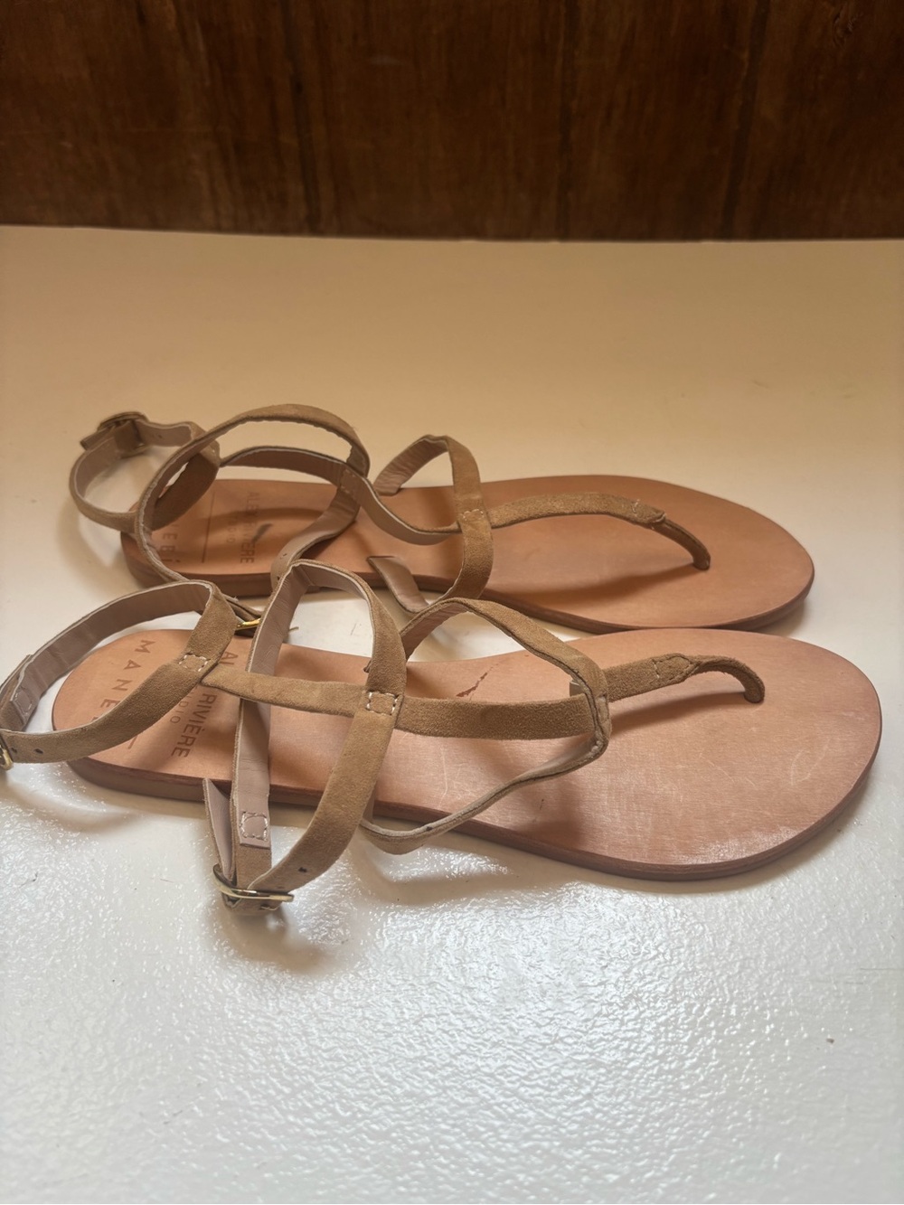 Alex Rivière Studio x Manebí leather sandals size 39